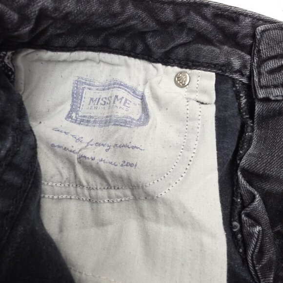 Miss Me Jeans Womens 28 Gray Skinny Stretch Denim Griffith Park JPD1003SK-4 - Picture 9 of 16